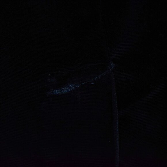 Vintage Gunne Sax Black Velvet Strapless Dress Metallic Blue Ruffled Sash Size 4 - Picture 8 of 8